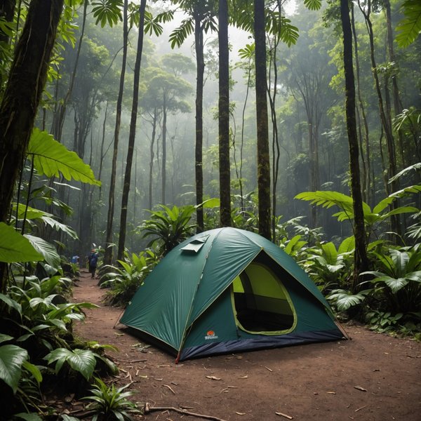 Quels sont les avantages de camper en région de forêts tropicales pendant la saison sèche?
