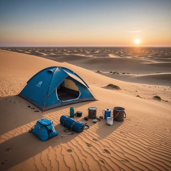 Quels sont les équipements indispensables pour un camping en région de dunes en été?